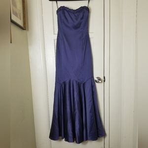 VERA WANG 8 purple strapless prom homecoming mermaid gown